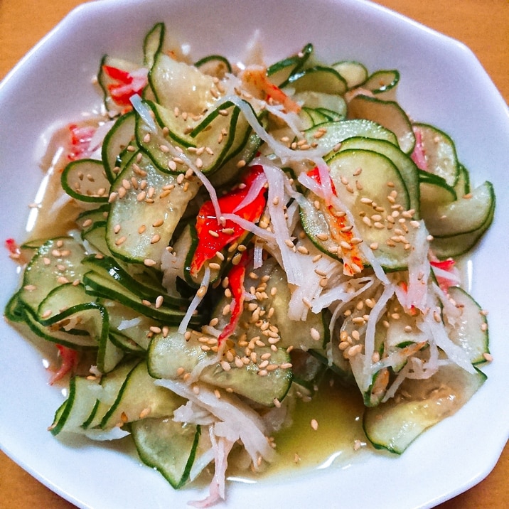 さっぱり！カニかまときゅうりの酢の物